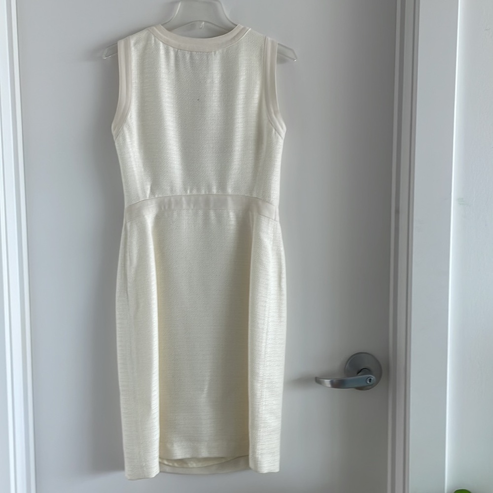 Tory Burch Ivory Sleeveless Button-Front Sheath Dress - Picture 6 of 10